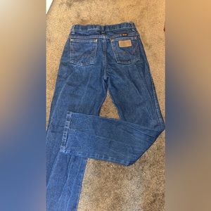 little boys cowboy cut wranglers